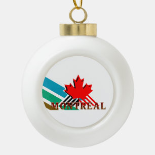T-SHIRT Montreal Keramik Kugel-Ornament
