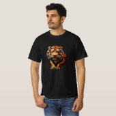 T - Shirt Mosaic gesteinigtes Glas Design. (Vorne ganz)