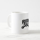 T-Shirt "Motorrad" oder "Motorrad" - Emblem Kaffeetasse (Vorderseite Links)