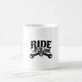 T-Shirt "Motorrad" oder "Motorrad" - Emblem Kaffeetasse (Mittel)