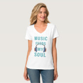 T - Shirt Music Füttre Mein Soul (Vorderseite Vollansicht)