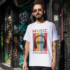 T - Shirt "Music is the Ansty" - Gemütlicher Musik
