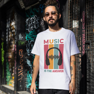 T - Shirt "Music is the Ansty" - Gemütlicher Musik