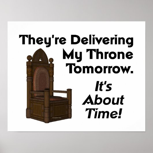 T-SHIRT My Throne Poster (Vorne)