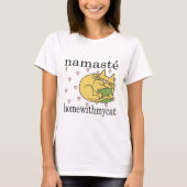 T - Shirt-Namaste-Zuhause mit CAT-Rosa-Herz T-Shirt (Vorderseite)