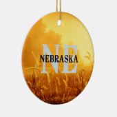 T-SHIRT Nebraska Keramik Ornament (Rechts)