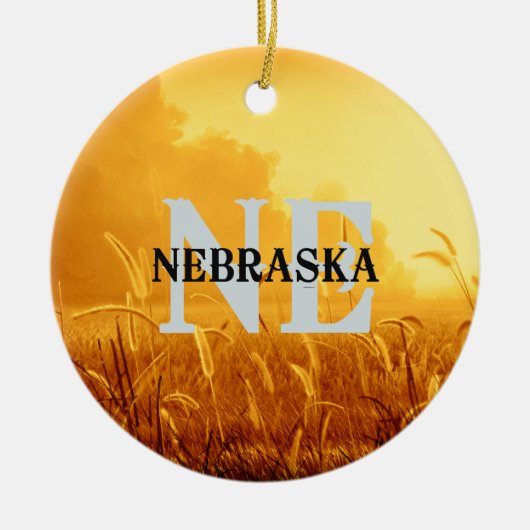 T-SHIRT Nebraska Keramik Ornament (Vorne)
