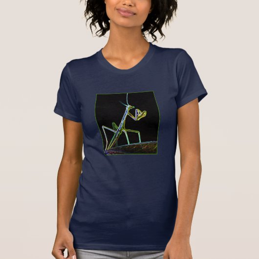 T-Shirt - Neon Gottesanbeterin (Vorderseite)