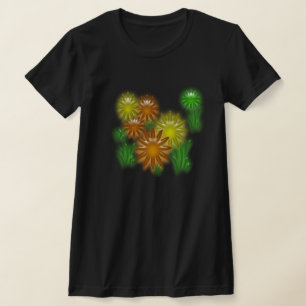 T - Shirt - NeonBlumen (nur drk)