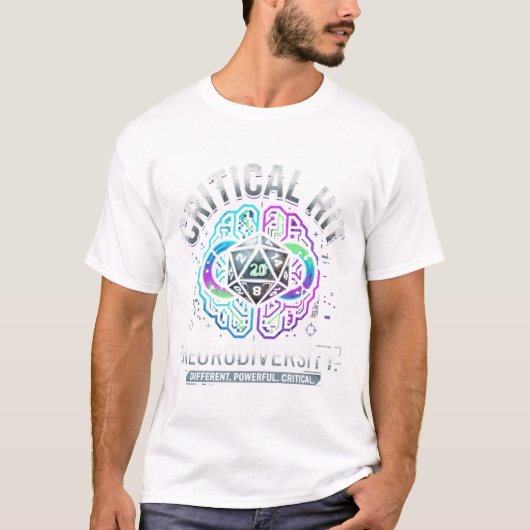T-Shirt Neurodiversität Kritischer Treffer (Vorderseite)