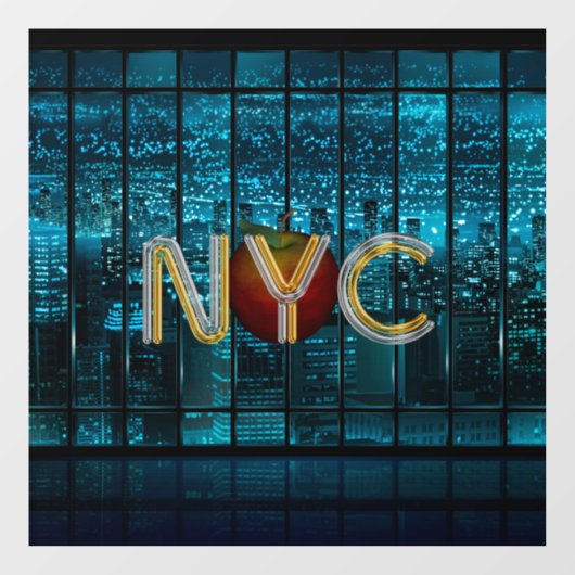 T-SHIRT New York City Window Cloning Fensteraufkleber (Blatt)
