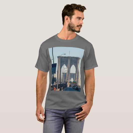 T - Shirt New York The Brooklyn Bridge (Vorne ganz)