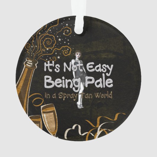 T-SHIRT nicht einfaches Sein blaß Ornament (Rückseite)