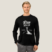 T_Shirt Nie Settle , Bleib Stark  Tri-Blend Shirt (Volle Vorderseite)