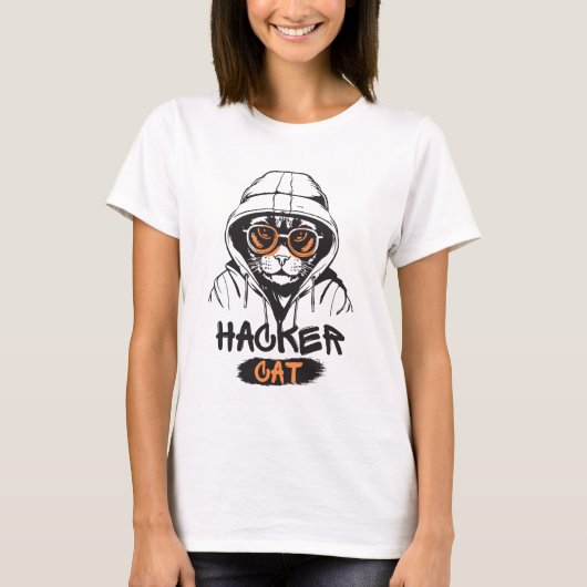 T - Shirt niedliche Katze (Vorderseite)