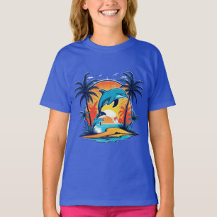 T - Shirt niedlicher Delphine