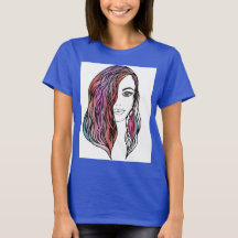 T - Shirt niedlicher Frauen mit Bild