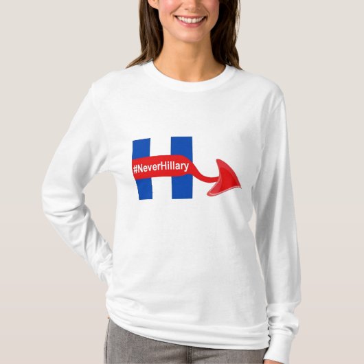 T - Shirt Niemals Hillary (Vorderseite)