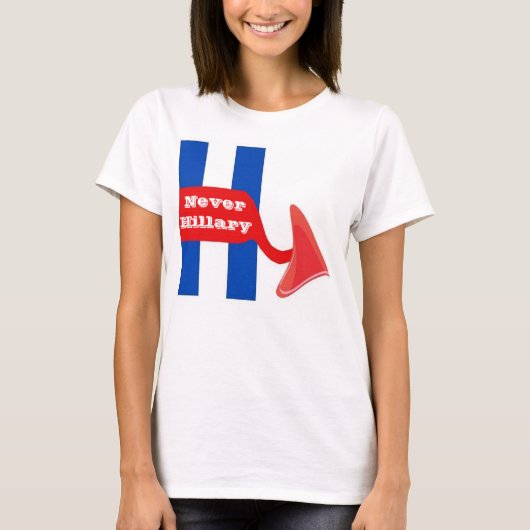 T - Shirt Niemals Hillary (Vorderseite)