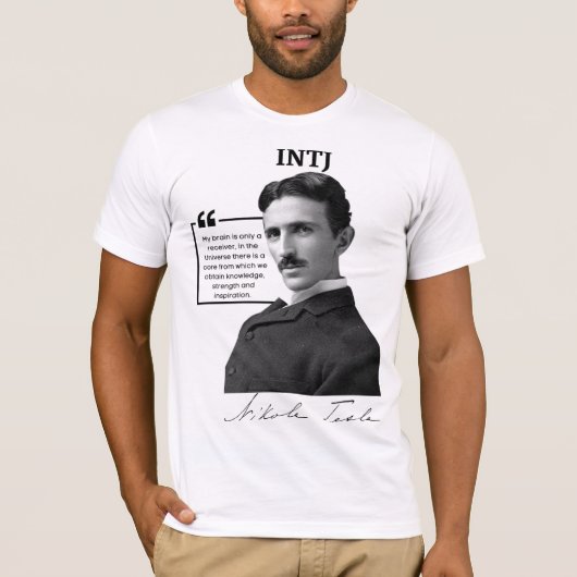 T - Shirt Nikola Tesla (Vorderseite)