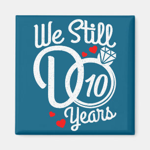 T-Shirt noch 10 Paar 10. Hochzeit Magnet