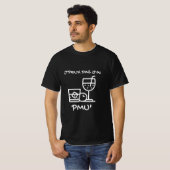 T - Shirt noir "J'peux pas j'ai PMU" (Vorne ganz)