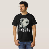 T-shirt noir Strong man (Vorne ganz)