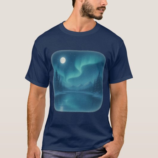 T-Shirt Nordlichter Szene (Vorderseite)