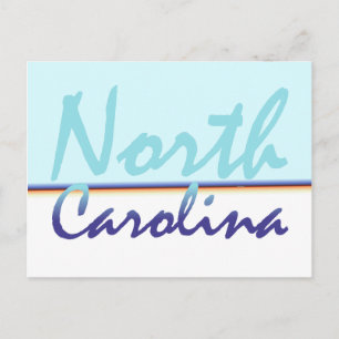 T-SHIRT North Carolina Postkarte
