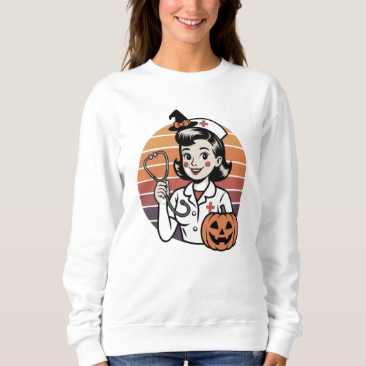 T - Shirt Nurse Halloween Spaß - Spooky Shift Magi (Vorderseite)
