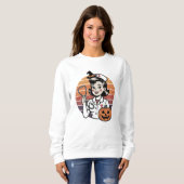 T - Shirt Nurse Halloween Spaß - Spooky Shift Magi (Vorne ganz)