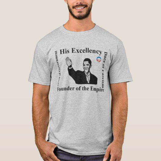 T - Shirt Obama Mussolini (Vorderseite)