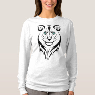 T-Shirt oberster des einfacher Entwurfs-Löwe-neues