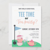T-Shirt oder Tea Time Gender Reveitation Einladung (Vorderseite)