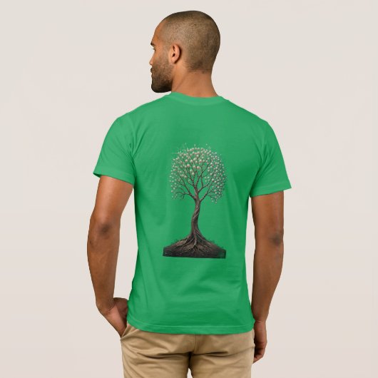 T-Shirt of green  (Schwarz voll)