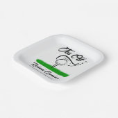 T-Shirt Off für ein UnForeGettable Retirement-Part Pappteller (Gewinkelt)