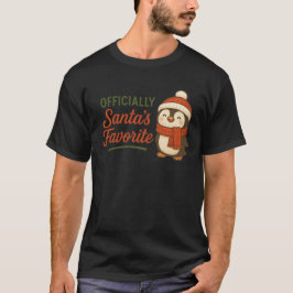 T-Shirt offiziell Santas Liebling (Pinguin)