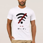 T - Shirt offline - kein WLAN (Vorderseite)