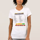 T-Shirt Ohne Schwarze Erfinder (Vorderseite)