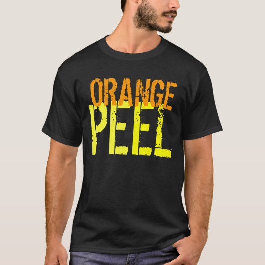 T - Shirt Orange Peel Funny Customizable Garden (Vorderseite)