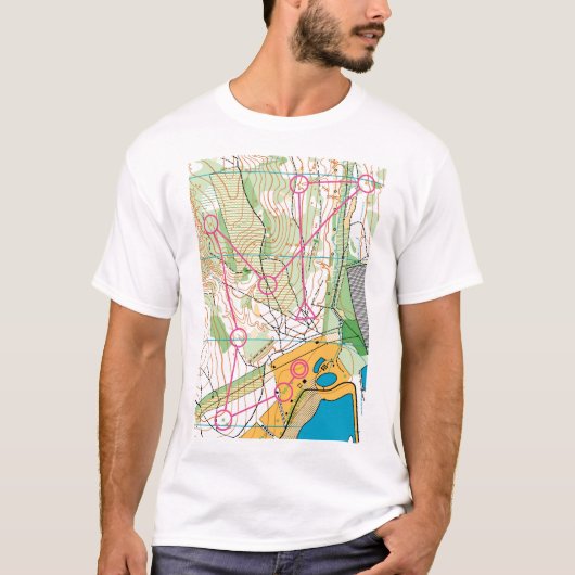 T-Shirt - Orienteering map (Vorderseite)