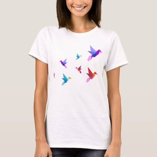T-shirt origami hummingbirds (Vorderseite)