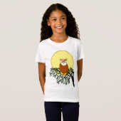 T - Shirt - Owl on Branch (Vorne ganz)