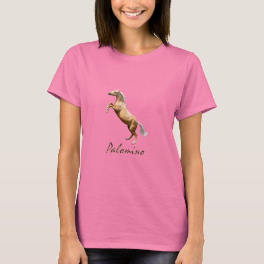 T - Shirt Palomino Horse Jumping (Vorderseite)
