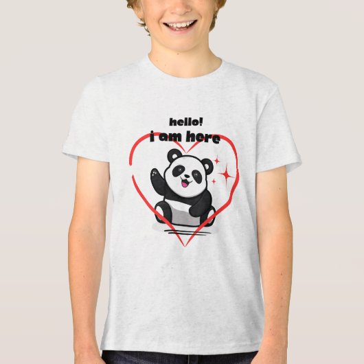 T - Shirt Panda Logo Design (Vorderseite)