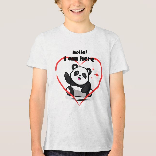 T - Shirt Panda Logo Design (Vorderseite)