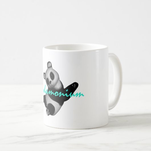 T-SHIRT Pandamonium Kaffeetasse (VorderseiteRechts)