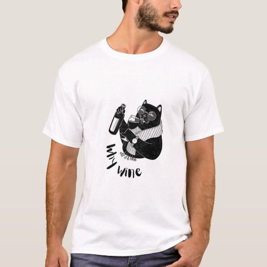 T - Shirt Papa-Cat-Hemden witzig (Vorderseite)