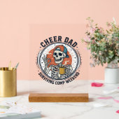 T-Shirt: Papa überlebt wettbewerbsintensives Woche Acrylschild (Hochzeit)