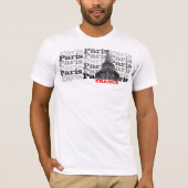 T - Shirt Paris Frankreich Eiffel (Vorderseite)